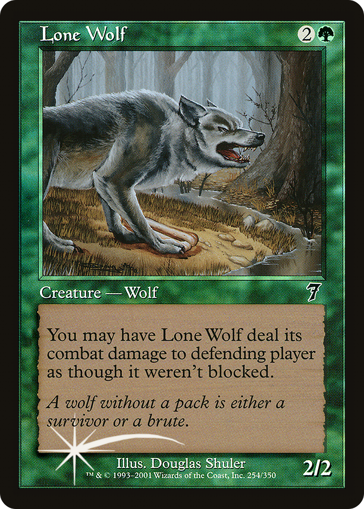 Image of Lone Wolf (7ED-254) - 7th Edition Foil