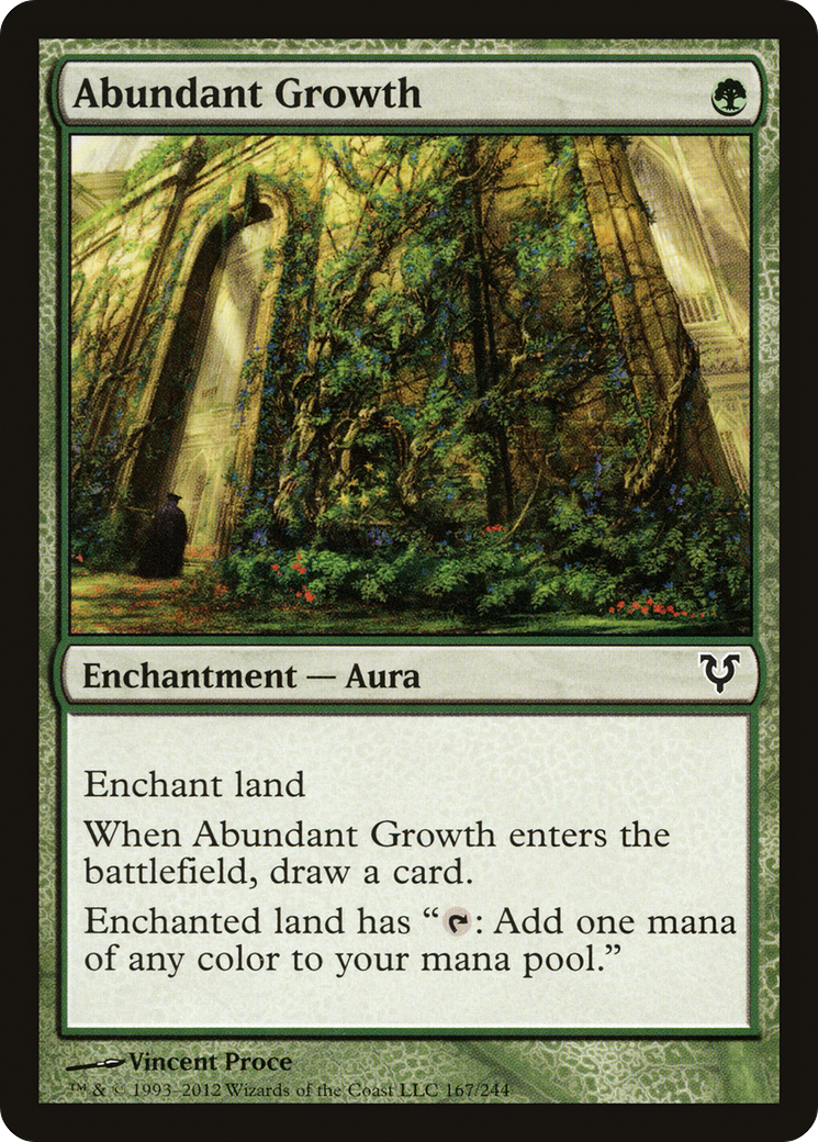 Image of Abundant Growth (AVR-167) - Avacyn Restored Foil