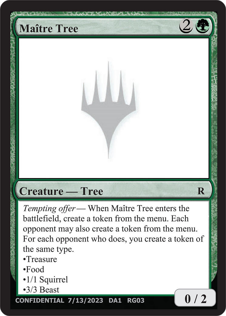 Image of Maître Tree (UNK-RG03A) - Unknown Event