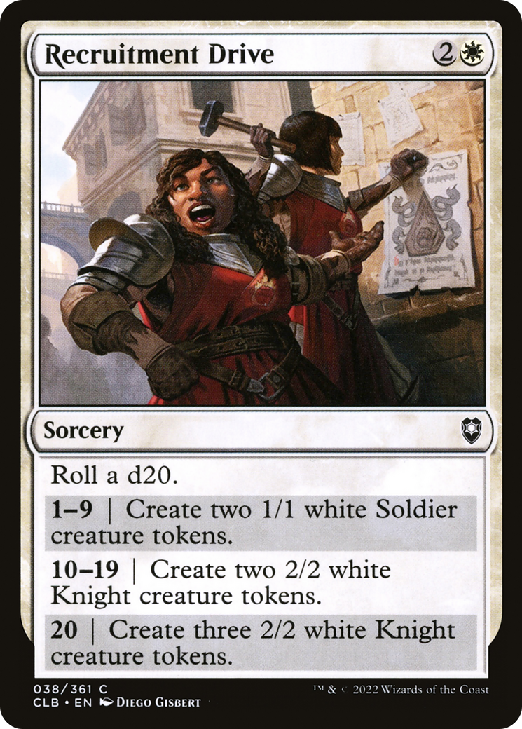 Image of Recruitment Drive (CLB-038) - Commander Legends: Battle for Baldur's Gate Foil