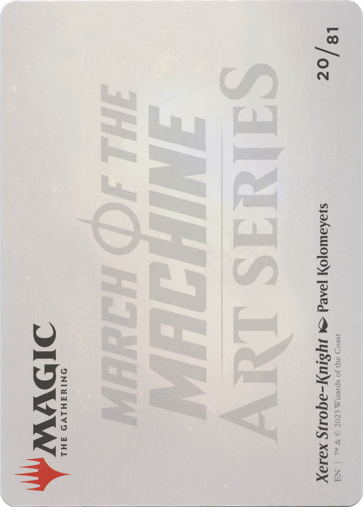 Image of Xerex Strobe-Knight // Xerex Strobe-Knight (AMOM-020) - March of the Machine Art Series (Borderless) Foil