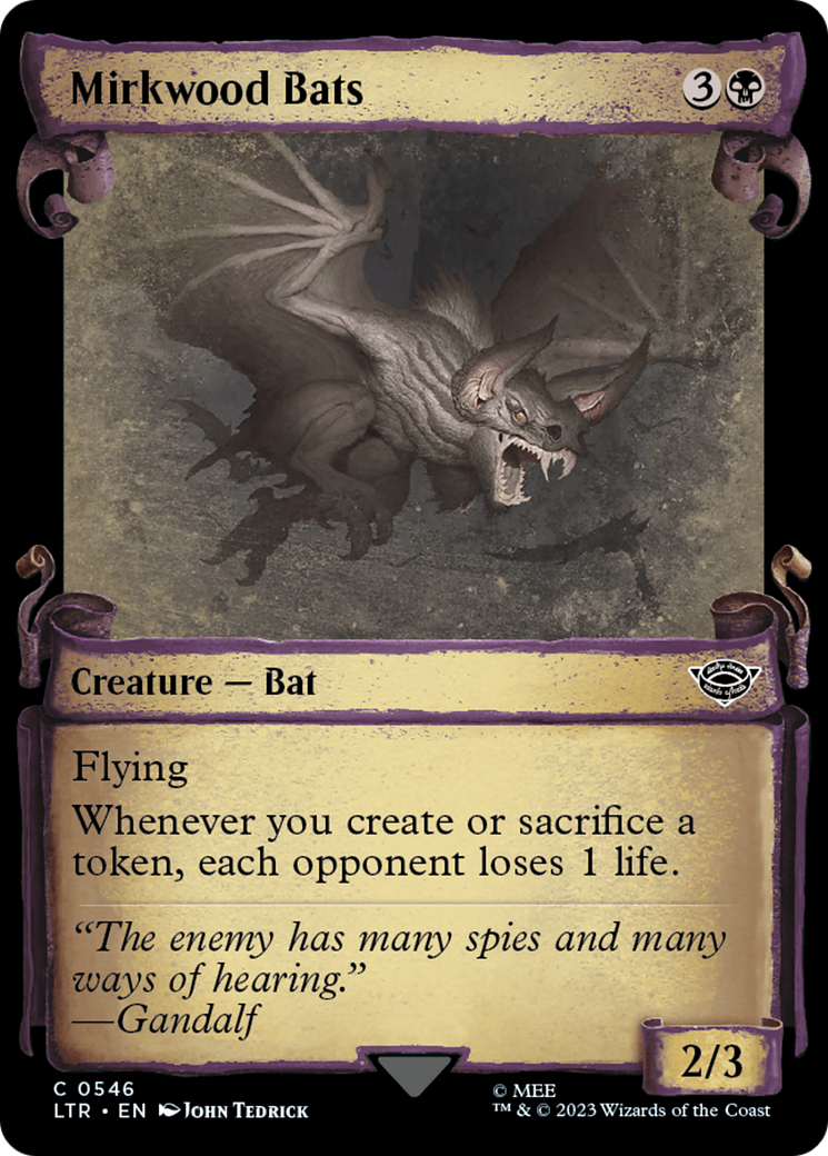 Image of Mirkwood Bats (Showcase Scrolls) (LTR-546) - The Lord of the Rings: Tales of Middle-earth: (Showcase)