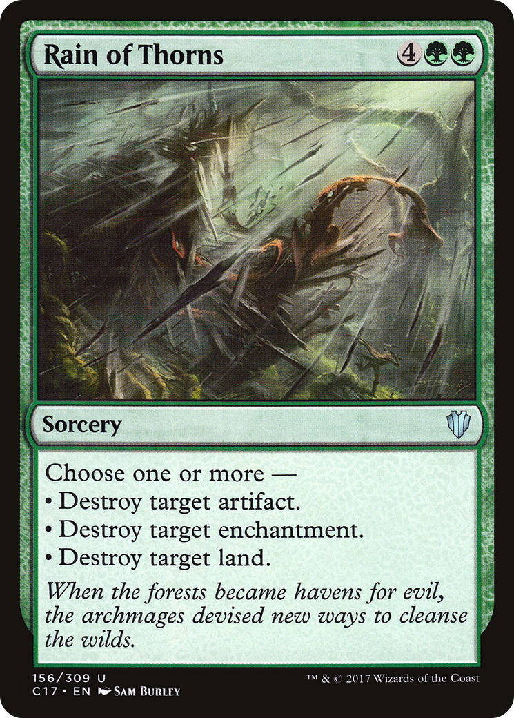 Image of Rain of Thorns (C17-156) - Commander 2017