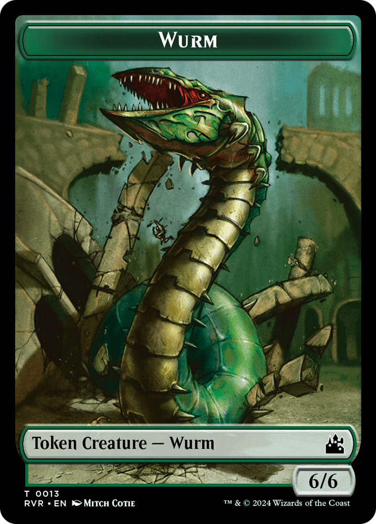 Image of Wurm (TRVR-013) - Ravnica Remastered Tokens Foil