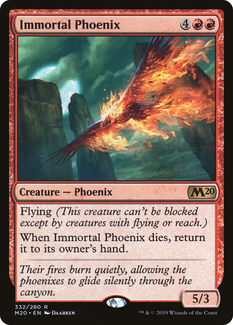 Image of Immortal Phoenix (M20-332) - Core Set 2020