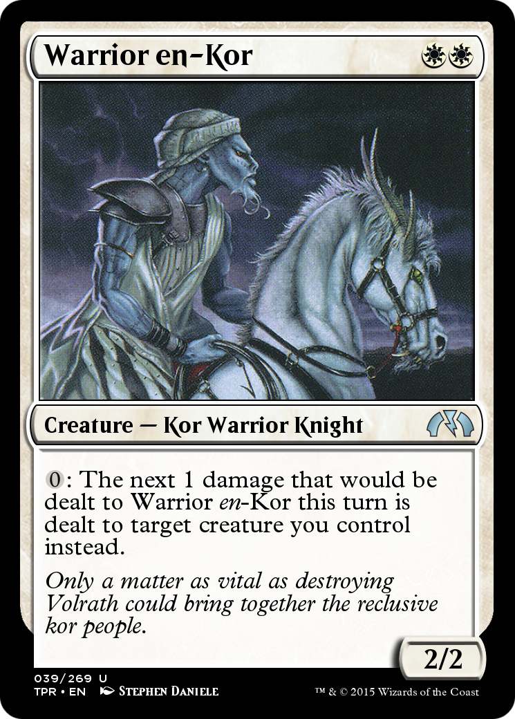 Image of Warrior en-Kor (TPR-039) - Tempest Remastered Foil