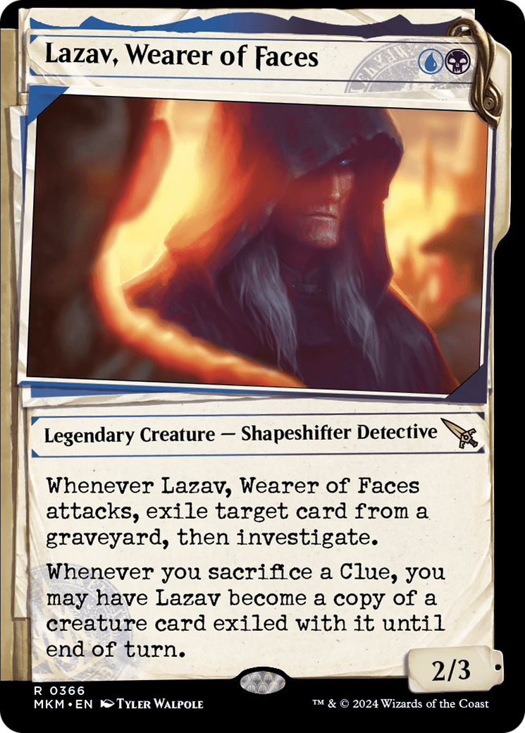 Image of Lazav, Wearer of Faces (Showcase) (0366) (MKM-366) - Murders at Karlov Manor: (Showcase)
