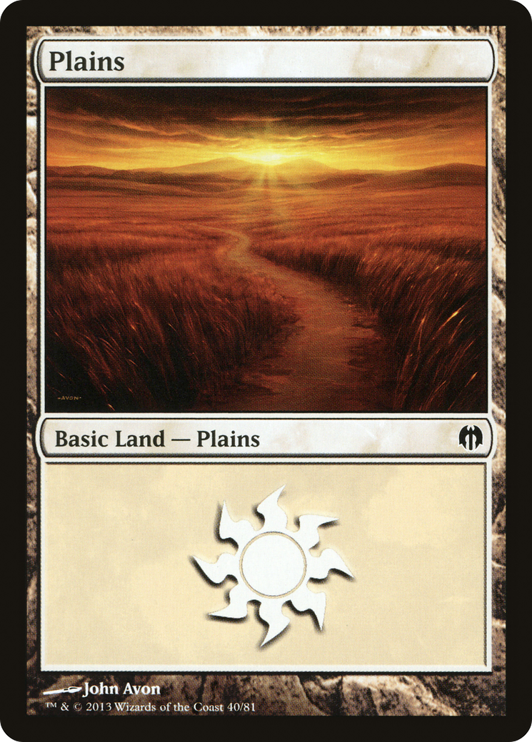 Image of Plains (40) (DDL-040) - Duel Decks: Heroes vs. Monsters