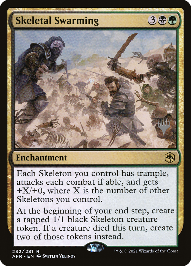 Image of Skeletal Swarming (PPAFR-232P) - Adventures in the Forgotten Realms Promos Foil