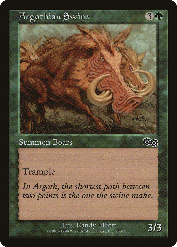 Image of Argothian Swine (USG-235) - Urza's Saga