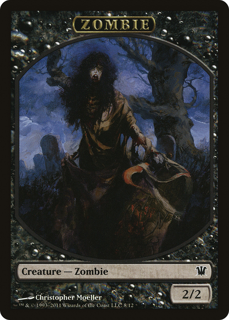 Image of Zombie Token (8) (ISD-008) - Innistrad Tokens