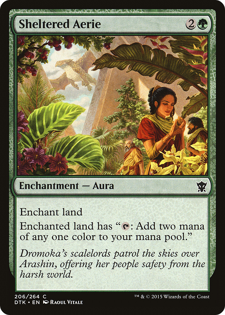 Image of Sheltered Aerie (DTK-206) - Dragons of Tarkir Foil