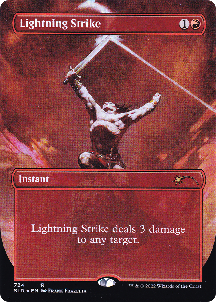 Image of Lightning Strike (SLD-724) - Secret Lair Drop (Borderless) Foil