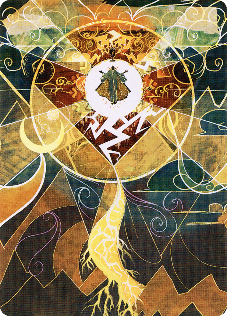 Image of Lightning Bolt // Lightning Bolt (ASTX-076) - Strixhaven Art Series (Borderless)
