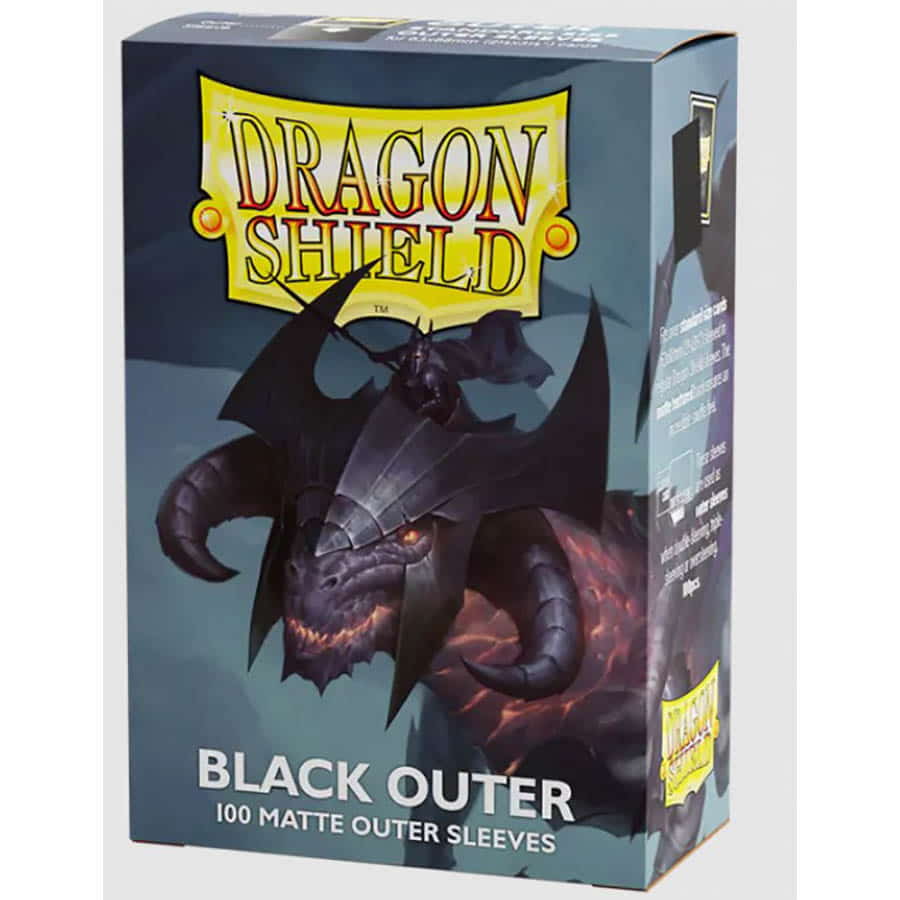 Image of DRAGON SHIELD SLEEVES: OUTER SLEEVES: MATTE BLACK (100CT)