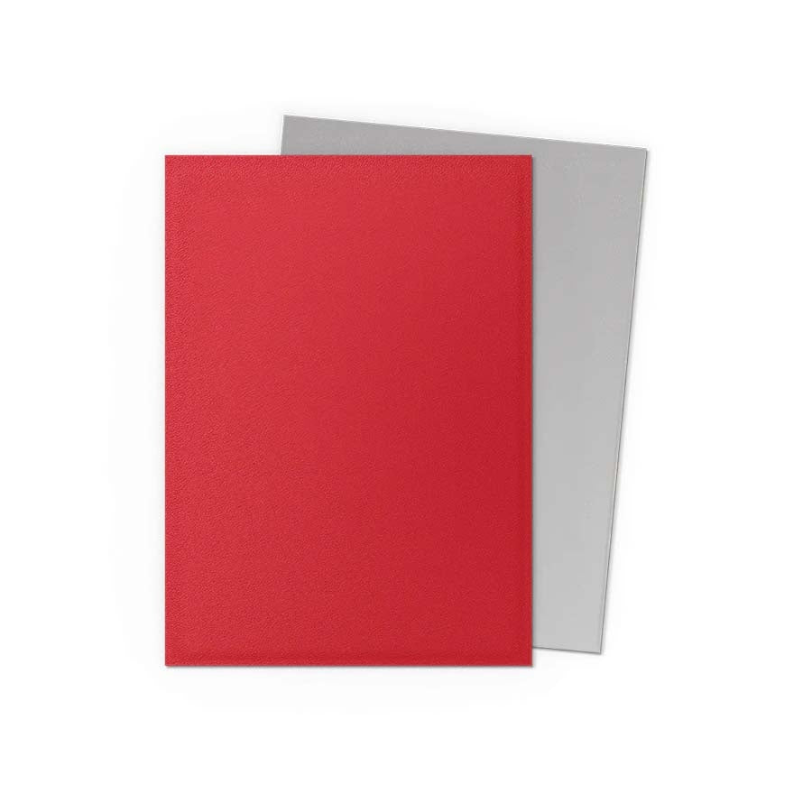 Image of DRAGON SHIELD SLEEVES: MATTE DUAL: CRIMSON AND SILVER (100CT)