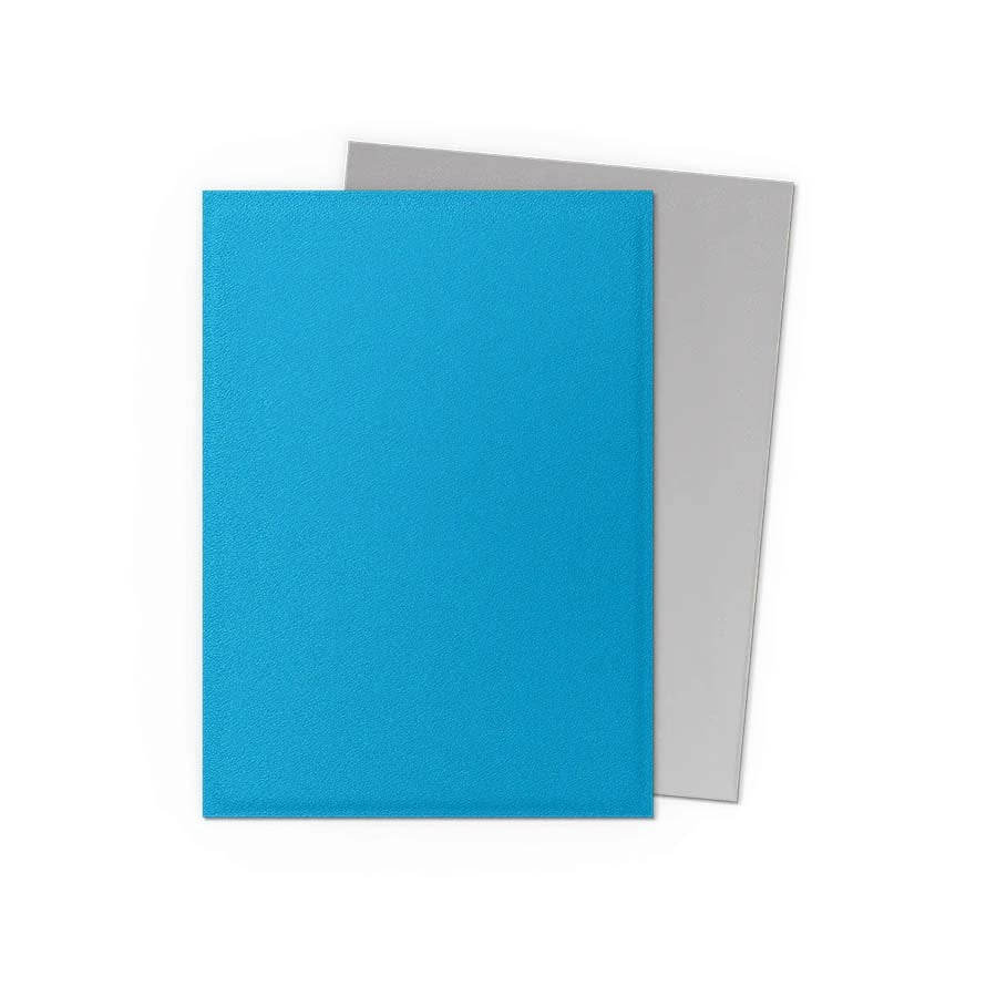 Image of DRAGON SHIELD SLEEVES: MATTE DUAL: SKY BLUE AND SILVER (100CT)