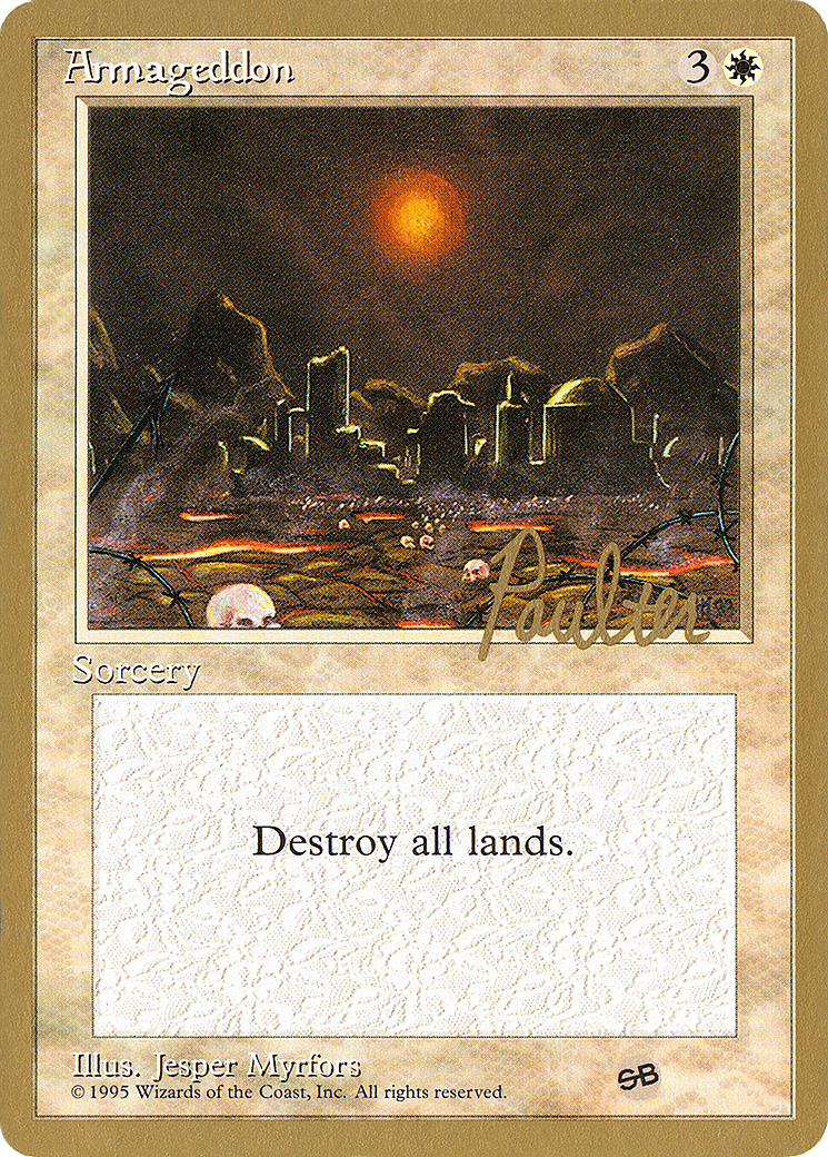 Image of Armageddon - 1996 Preston Poulter (4ED) (SB) (WCD-) - Pro Tour Collector Set
