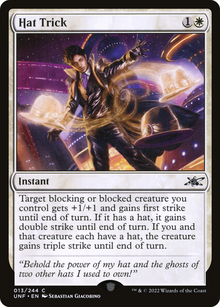 Image of Hat Trick (UNF-013) - Unfinity Foil