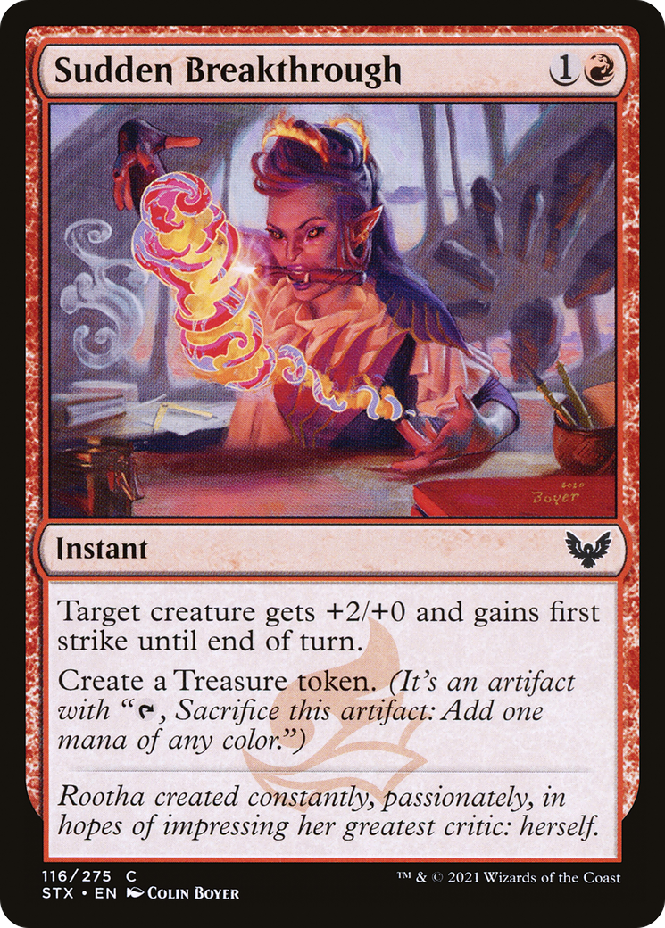 Image of Sudden Breakthrough (STX-116) - Strixhaven: School of Mages Foil
