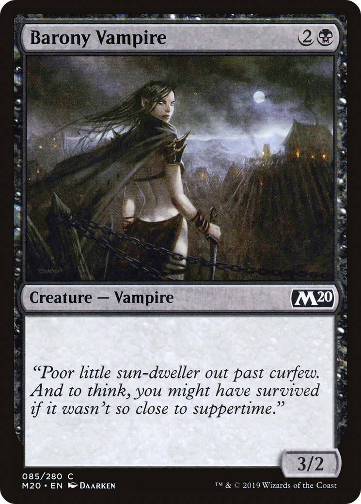 Image of Barony Vampire (M20-085) - Core Set 2020 Foil