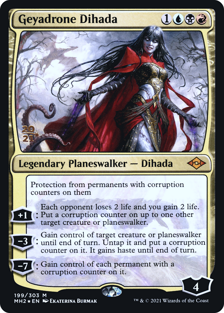 Image of Geyadrone Dihada (PRE-199) - Modern Horizons 2 Promos Foil