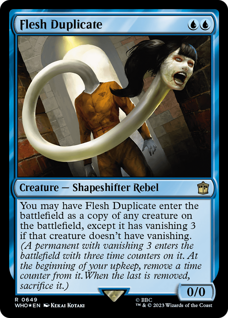 Image of Flesh Duplicate (Surge Foil) (WHO-649) - Doctor Who Foil