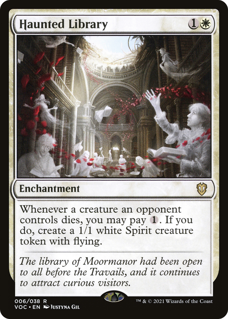 Image of Haunted Library (VOC-006) - Crimson Vow Commander