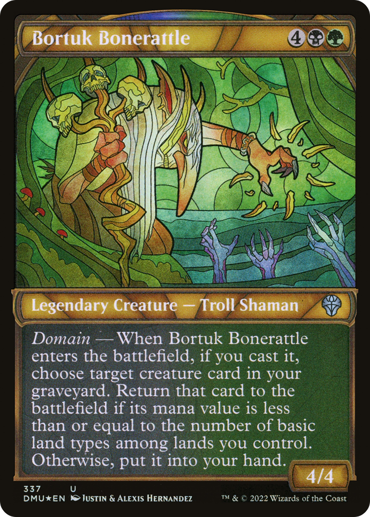 Image of Bortuk Bonerattle (Textured Foil) (DMU-337) - Dominaria United: (Showcase) Foil