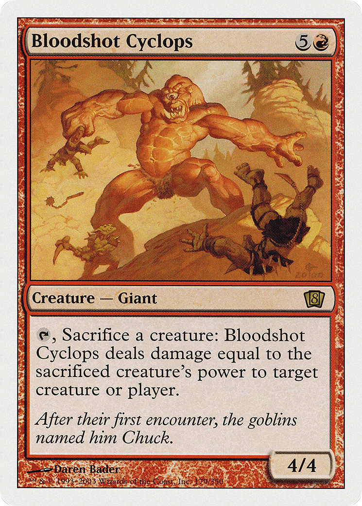 Image of Bloodshot Cyclops (8ED-179) - 8th Edition