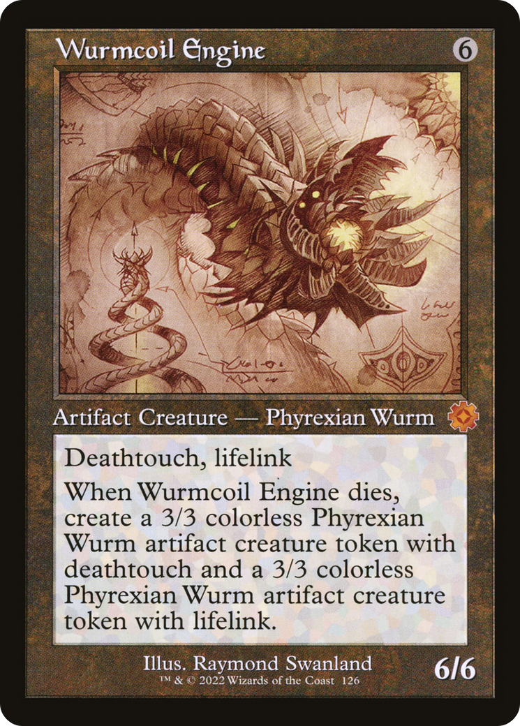 Image of Wurmcoil Engine (Schematic) (BRR-126) - The Brothers' War Retro Artifacts