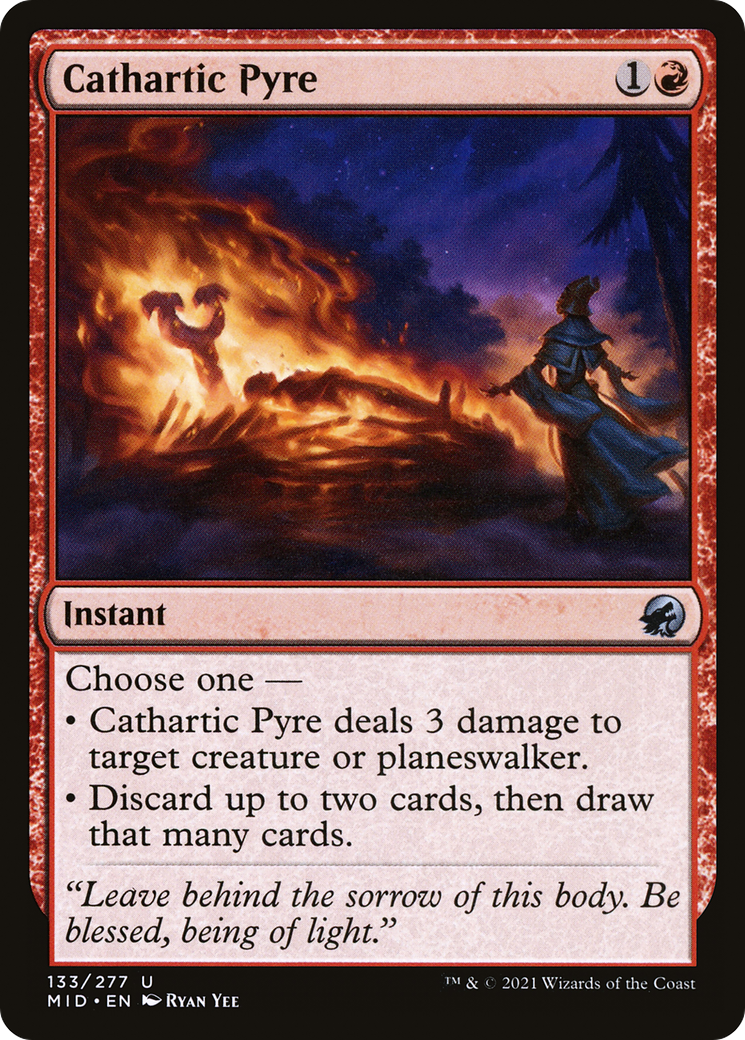 Image of Cathartic Pyre (MID-133) - Innistrad: Midnight Hunt Foil