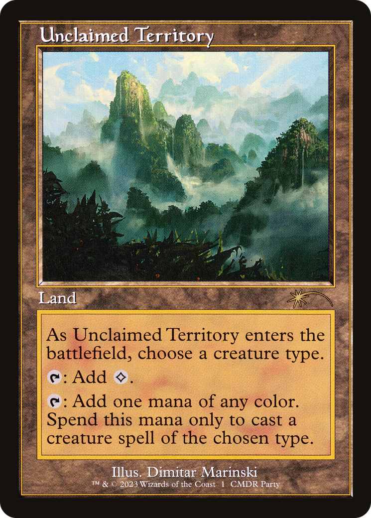 Image of Unclaimed Territory (Retro Frame) (WPN-001) - Wizards Play Network 2023 Foil