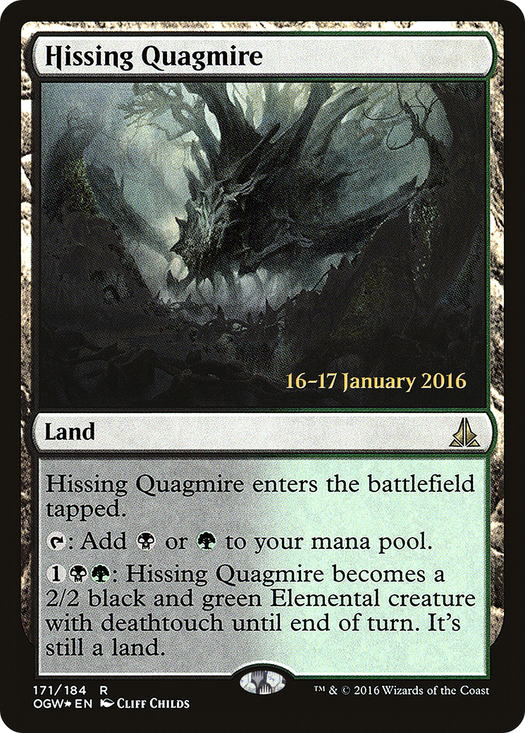 Image of Hissing Quagmire (PRE-171S) - Oath of the Gatewatch Promos Foil