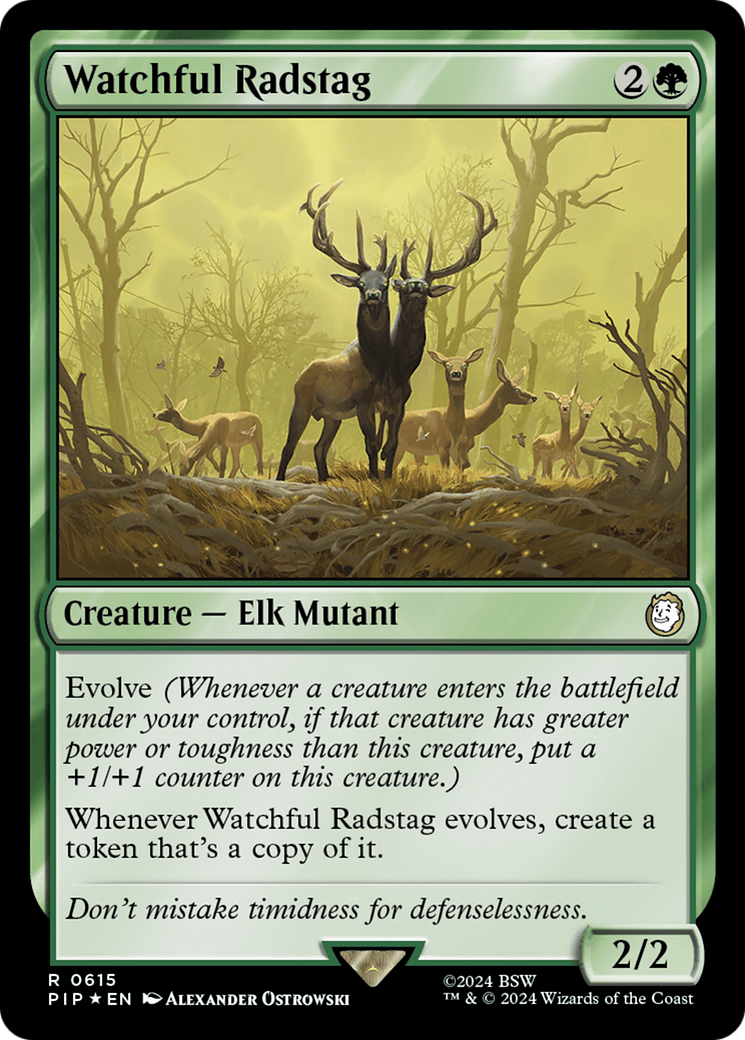 Image of Watchful Radstag (Surge Foil) (PIP-615) - Fallout Foil