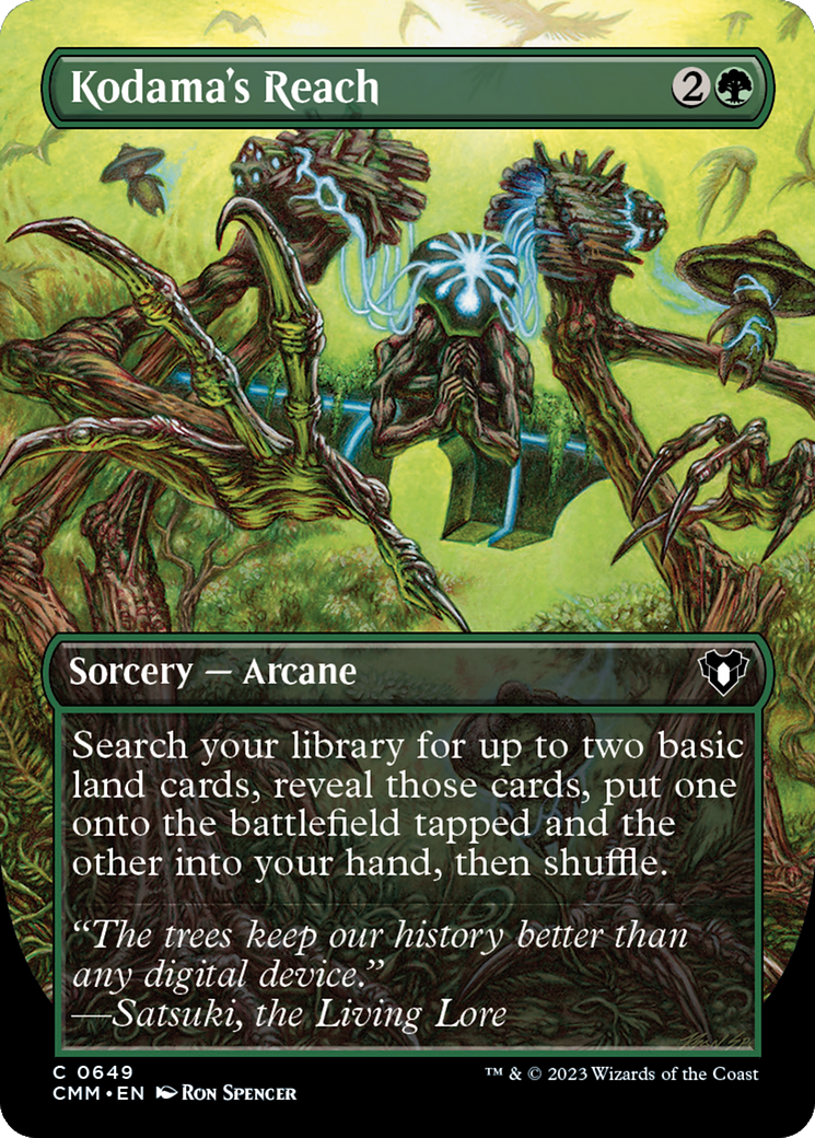 Image of Kodama's Reach (Borderless) (CMM-649) - Commander Masters (Borderless) Foil