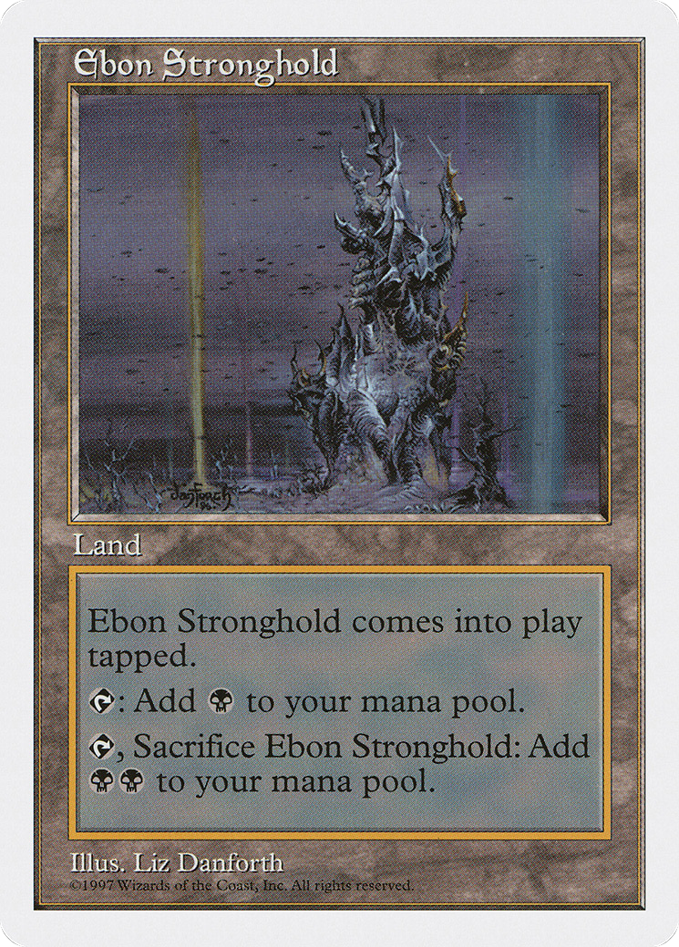 Image of Ebon Stronghold (5ED-) - Fifth Edition