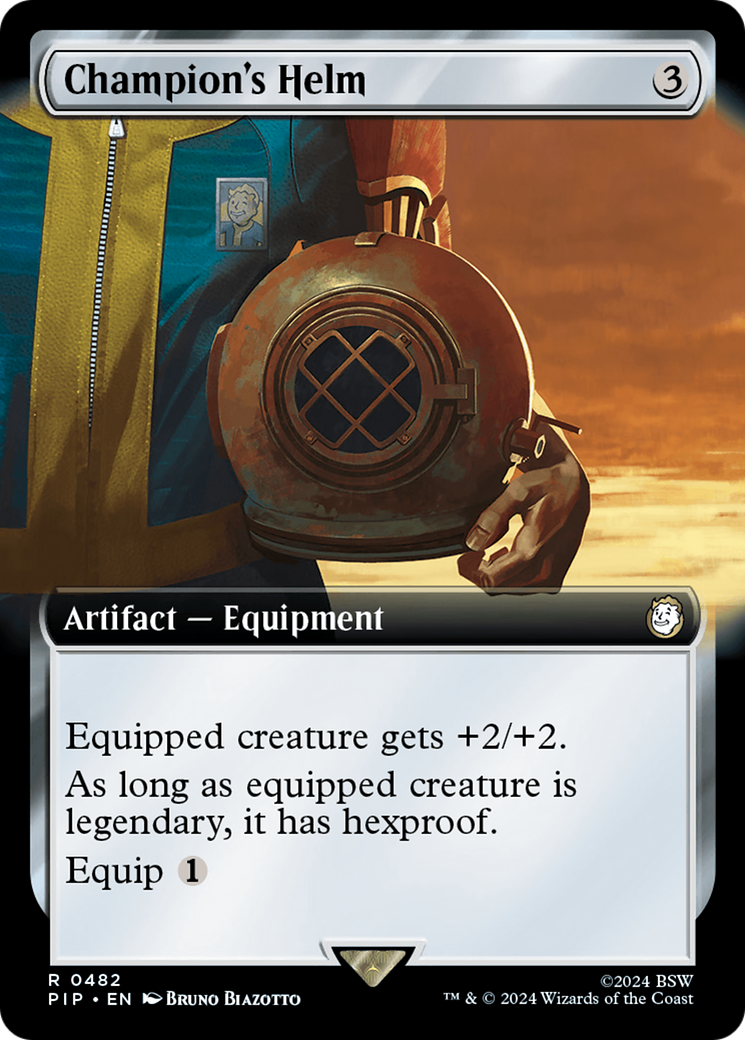 Image of Champion's Helm (Extended Art) (PIP-482) - Fallout: (Extended Art)