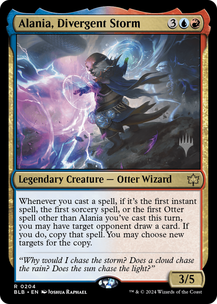 Image of Alania, Divergent Storm (PPBLB-204) - Bloomburrow Promos Foil