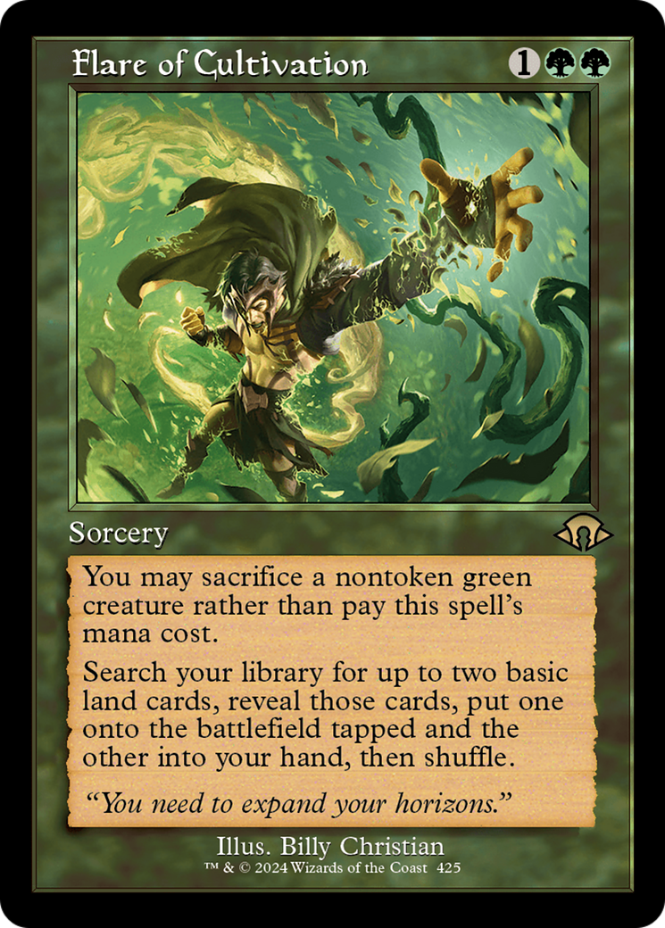 Image of Flare of Cultivation (Retro Frame) (MH3-425) - Modern Horizons 3 Foil