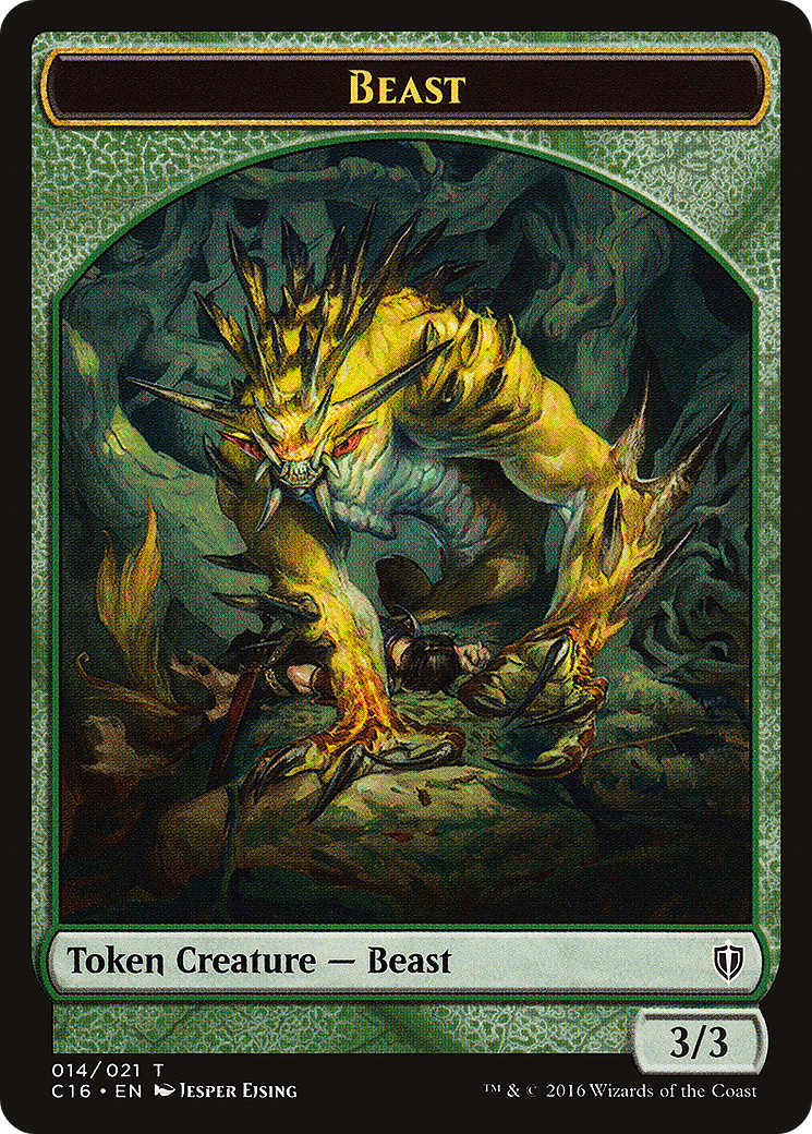 Image of Beast // Ogre Double-Sided Token (C16-14 // 13) - Commander 2016 Tokens