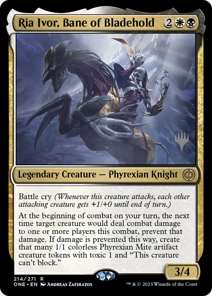 Image of Ria Ivor, Bane of Bladehold (PPONE-214) - Phyrexia: All Will Be One Promos Foil