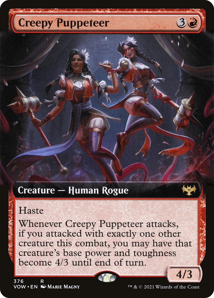 Image of Creepy Puppeteer (Extended Art) (VOW-376) - Innistrad: Crimson Vow: (Extended Art)