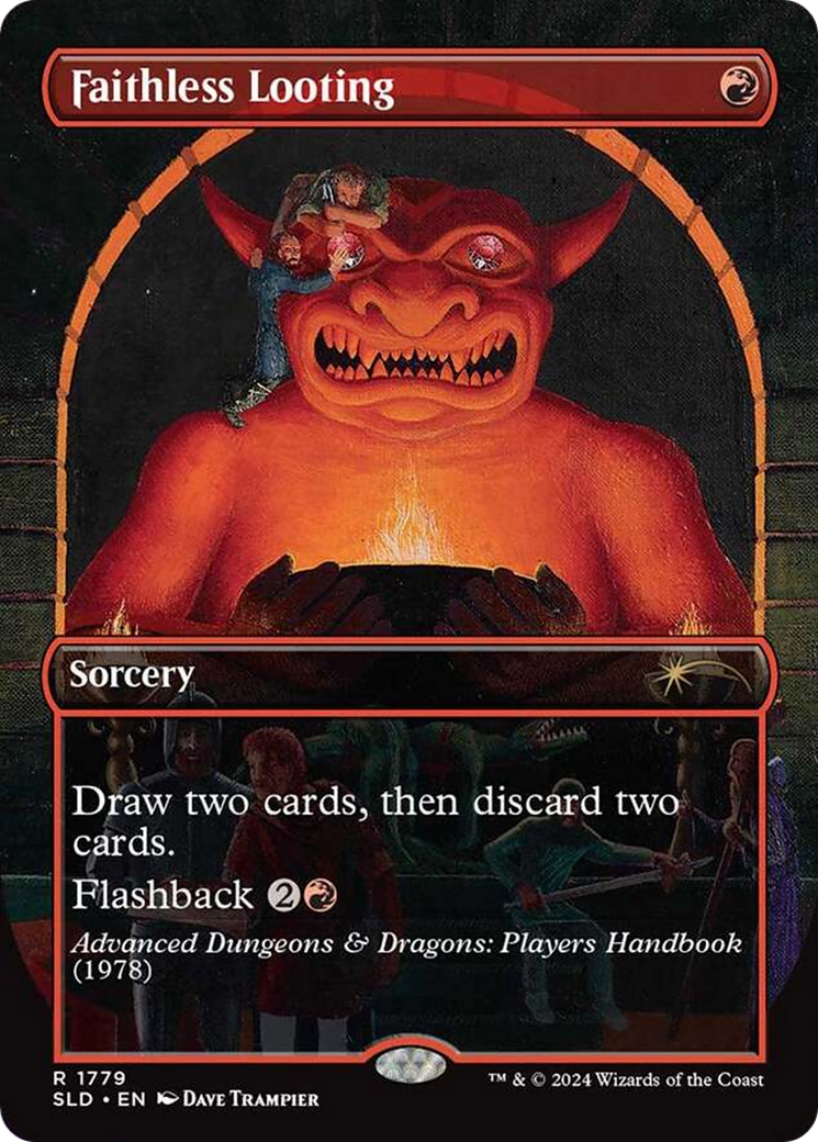 Image of Faithless Looting (SLD-1779) - Secret Lair Drop (Borderless)