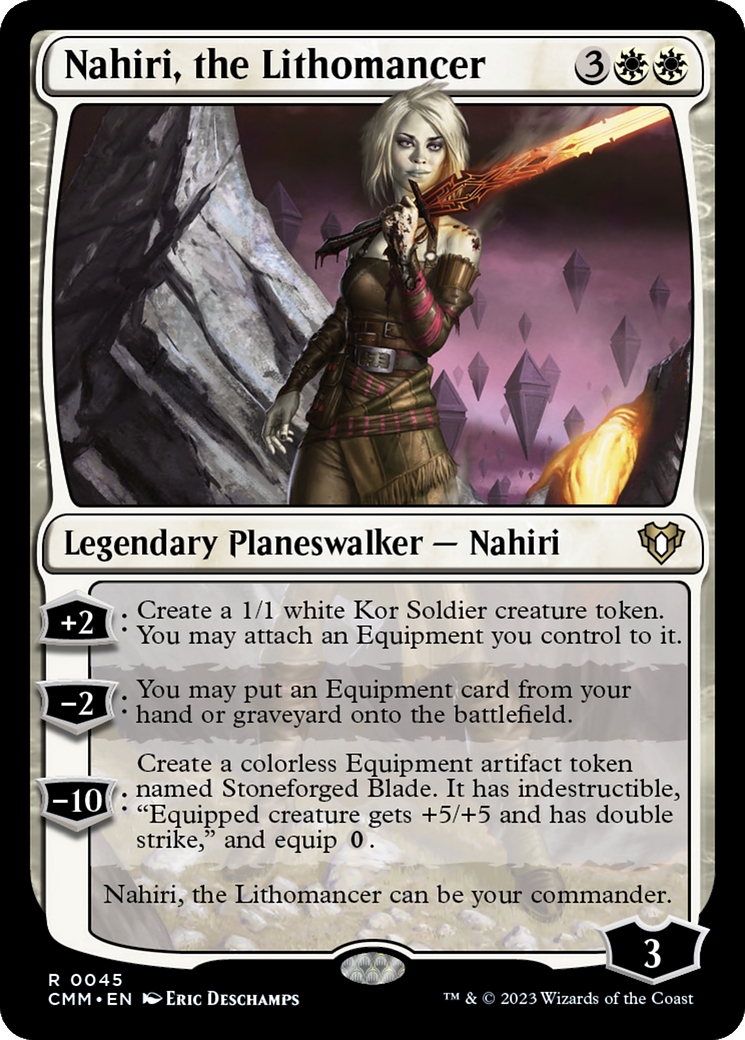 Image of Nahiri, the Lithomancer (CMM-045) - Commander Masters Foil