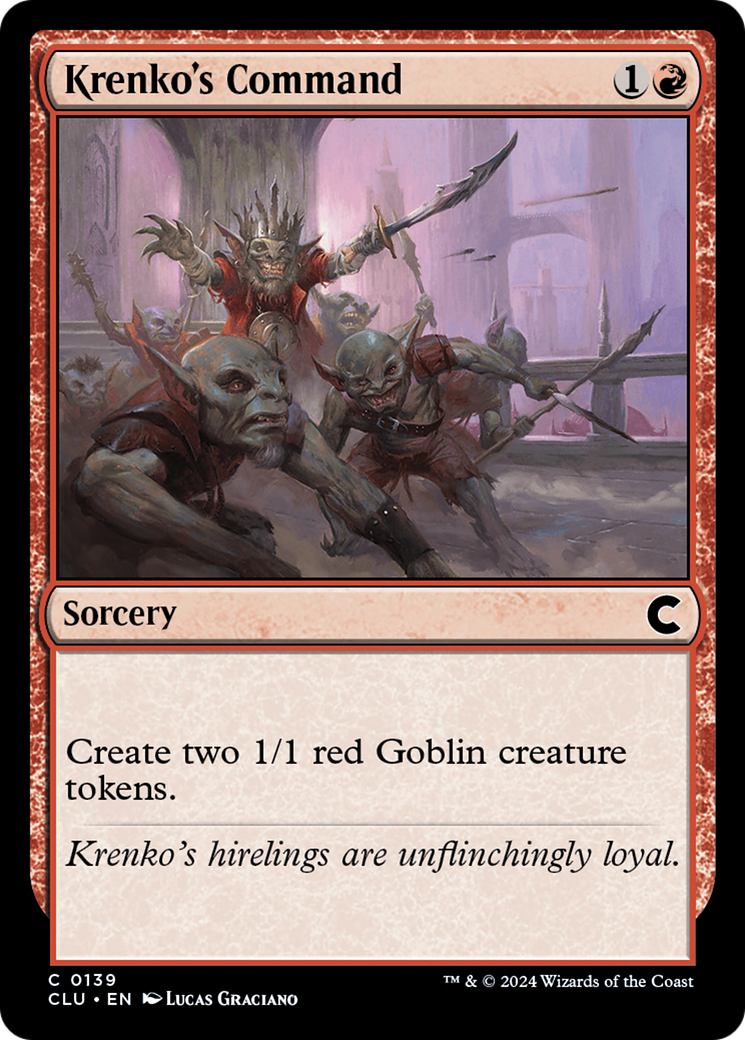Image of Krenko's Command (CLU-139) - Ravnica: Clue Edition