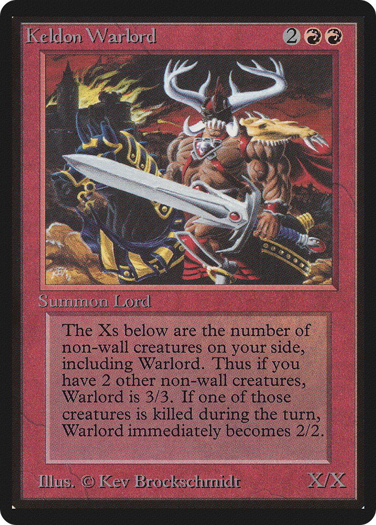 Image of Keldon Warlord (LEB-) - Limited Edition Beta