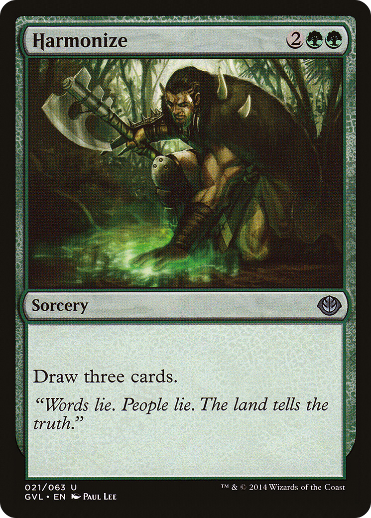 Image of Harmonize (Garruk vs Liliana) (DD3-021) - Duel Decks Anthology: Garruk vs. Liliana
