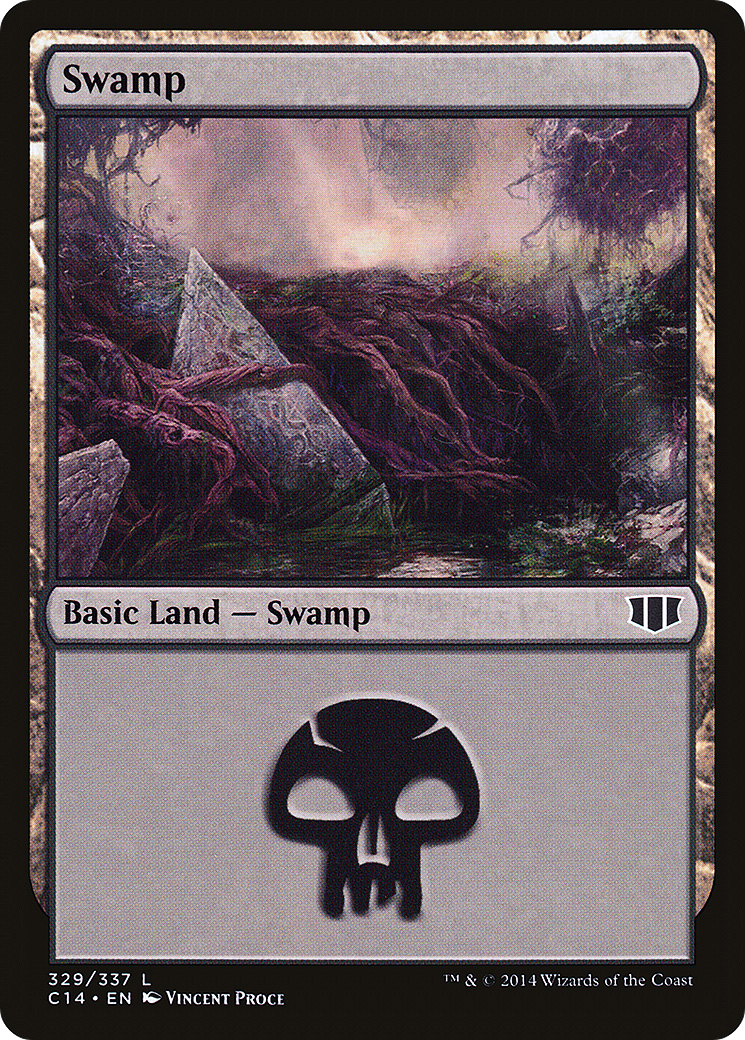 Image of Swamp (329) (C14-329) - Commander 2014
