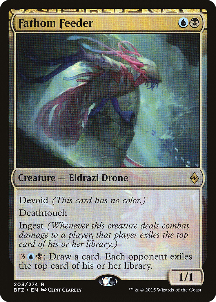 Image of Fathom Feeder (BFZ-203) - Battle for Zendikar: (devoid)